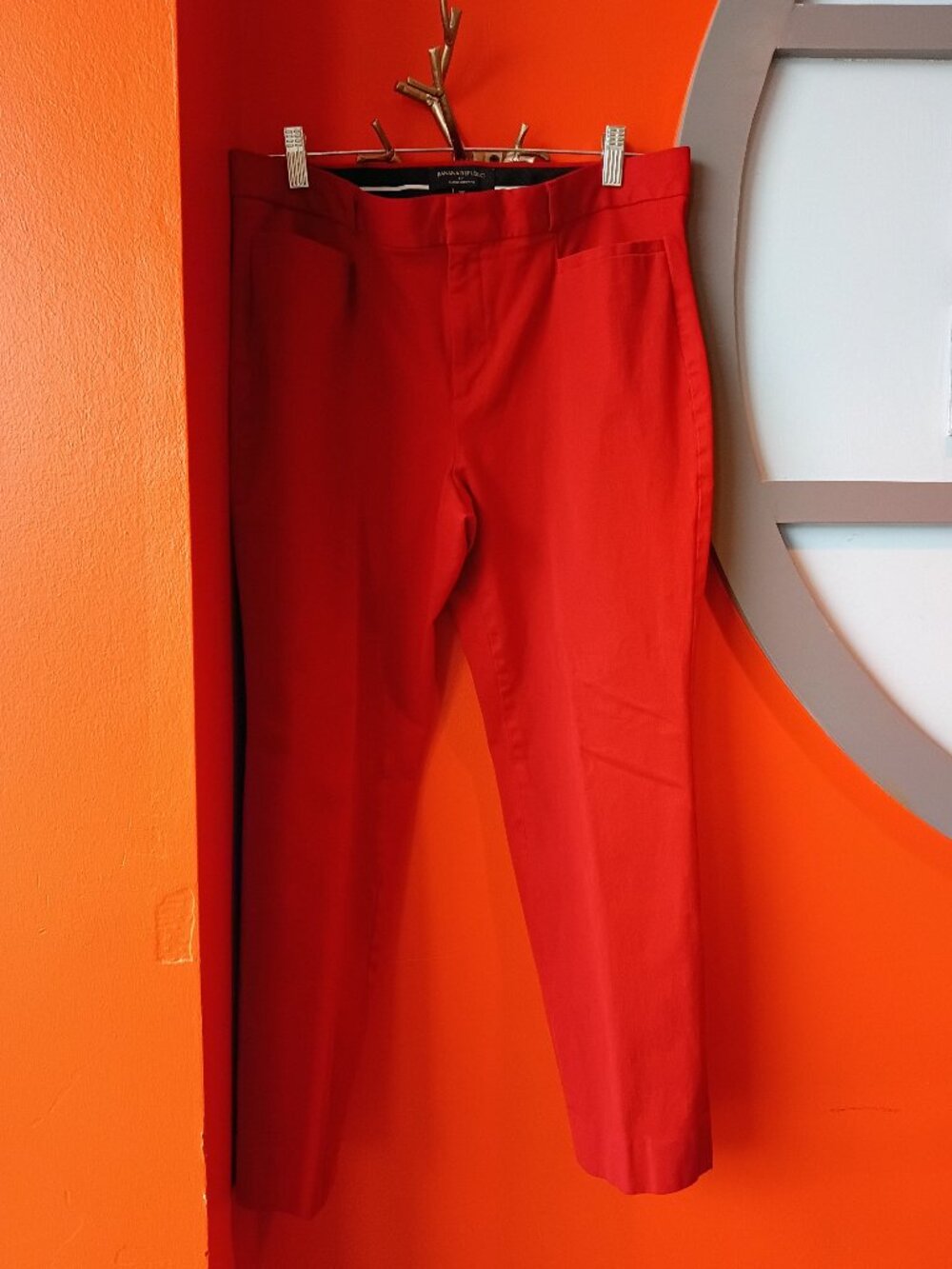 BANANA REPUBLIC FACTORY sloan curvy fit pants in red (sz12)